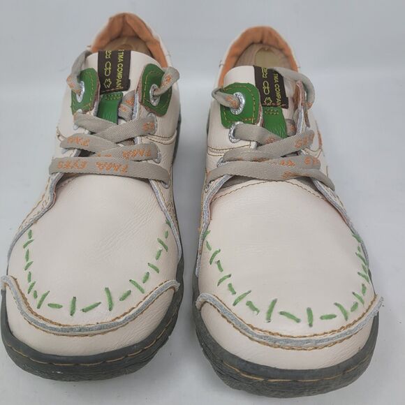 TMA Eyes Time Multicolor Lace Up Leather Walking Sneaker Shoes Women's 8 GERMANY - Picture 2 of 10